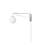 Bellman | Plug In Swing Arm Wall Lamp, Adjustable Globe Wall Sconce for Bedside Reading and Desk
