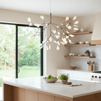 Glimmer | Firefly LED Chandelier, Modern Branch Chandelier, Dimmable Black Ceiling Light for Dining Room