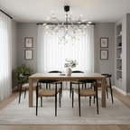Glimmer | Firefly LED Chandelier, Modern Branch Chandelier, Dimmable Black Ceiling Light for Dining Room