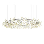 Glimmer | Firefly LED Chandelier, Modern Branch Chandelier, Dimmable Black Ceiling Light for Dining Room