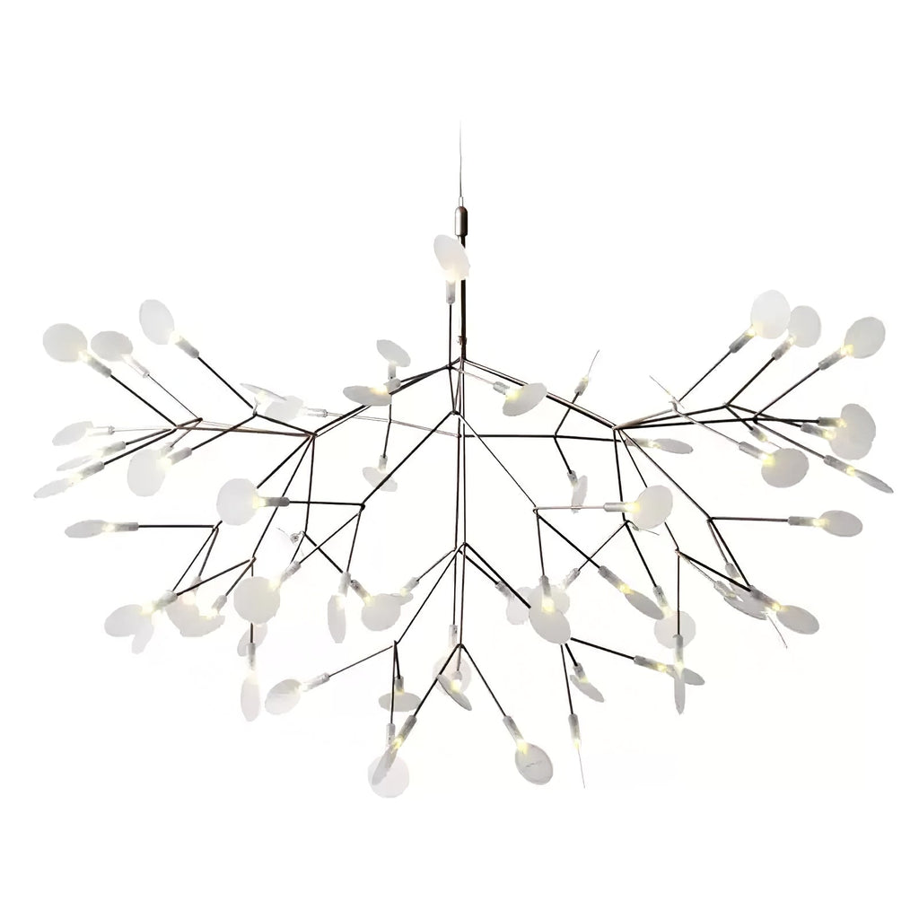 Glimmer | Firefly LED Chandelier, Modern Branch Chandelier, Dimmable Black Ceiling Light for Dining Room
