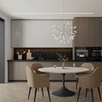 Glimmer | Firefly LED Chandelier, Modern Branch Chandelier, Dimmable Black Ceiling Light for Dining Room
