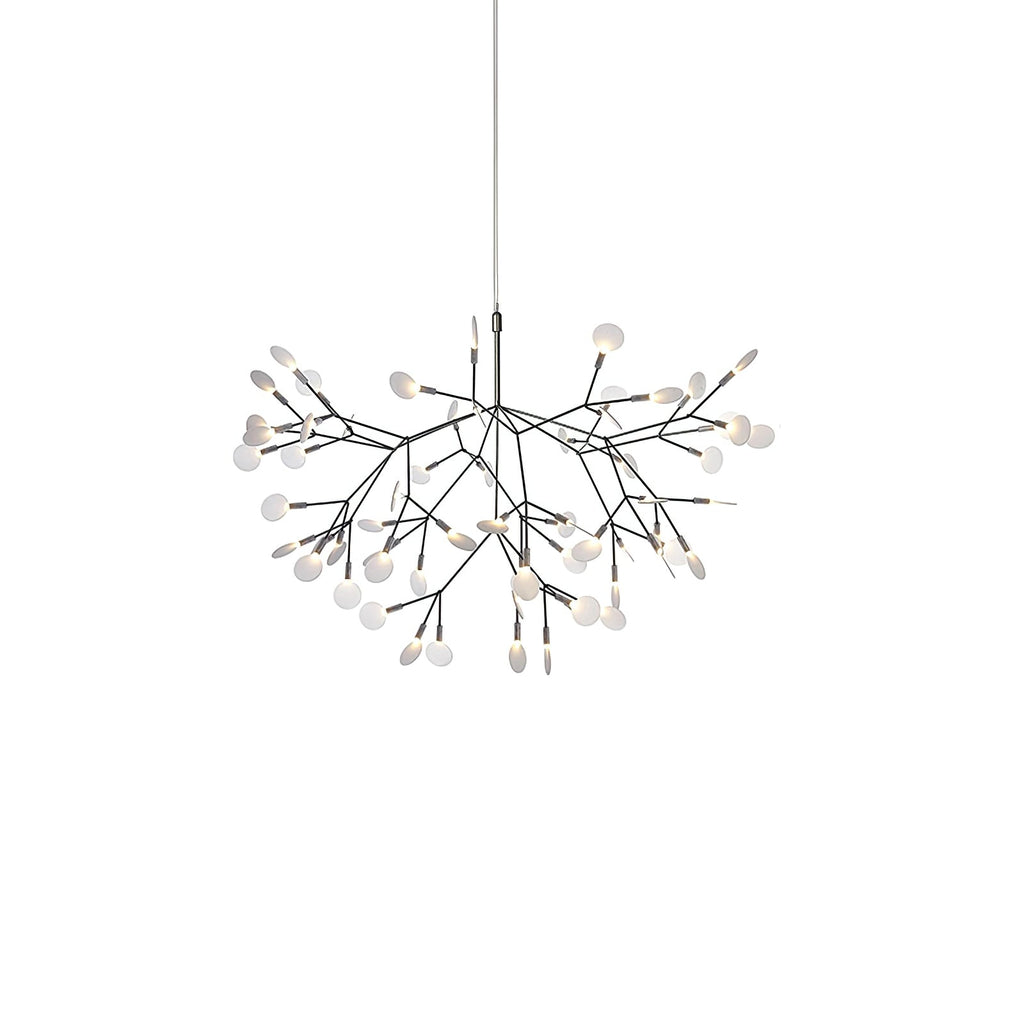Glimmer | Firefly LED Chandelier, Modern Branch Chandelier, Dimmable Black Ceiling Light for Dining Room