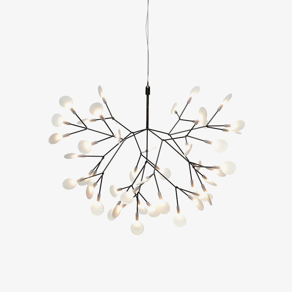 Glimmer | Firefly LED Chandelier, Modern Branch Chandelier, Dimmable Black Ceiling Light for Dining Room