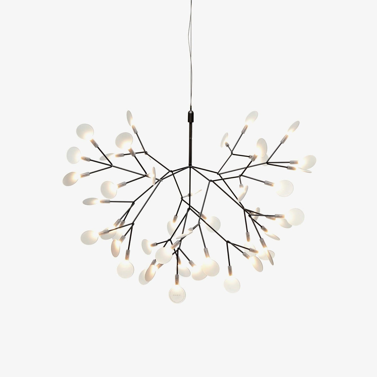 Glimmer | Firefly LED Chandelier, Modern Branch Chandelier, Dimmable Black Ceiling Light for Dining Room