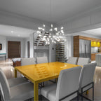 Glimmer | Firefly LED Chandelier, Modern Branch Chandelier, Dimmable Black Ceiling Light for Dining Room