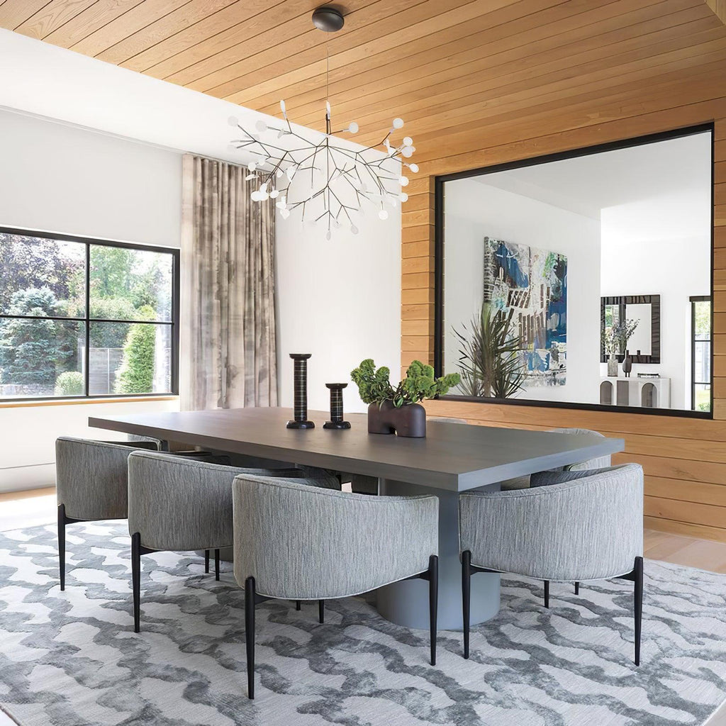 Glimmer | Firefly LED Chandelier, Modern Branch Chandelier, Dimmable Black Ceiling Light for Dining Room