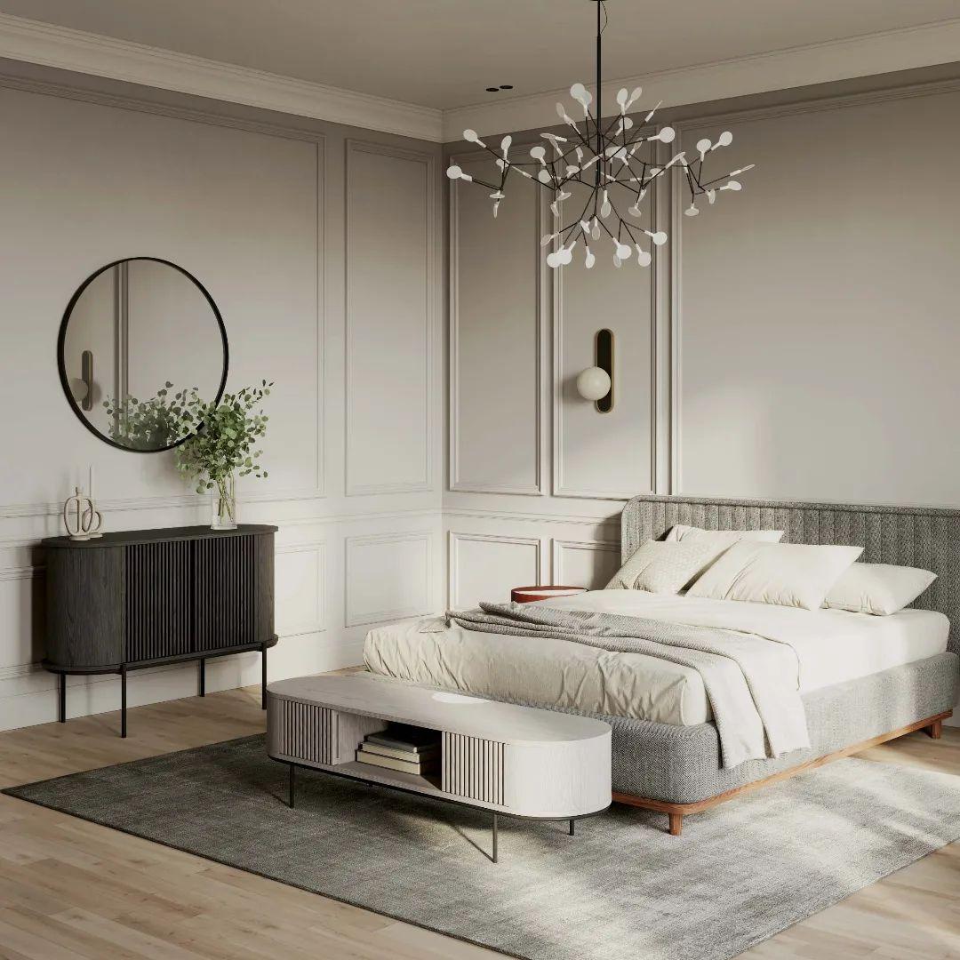 Glimmer | Firefly LED Chandelier, Modern Branch Chandelier, Dimmable Black Ceiling Light for Dining Room