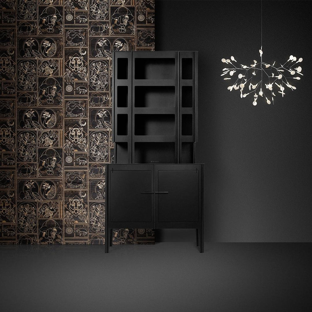 Glimmer | Firefly LED Chandelier, Modern Branch Chandelier, Dimmable Black Ceiling Light for Dining Room