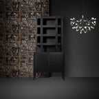 Glimmer | Firefly LED Chandelier, Modern Branch Chandelier, Dimmable Black Ceiling Light for Dining Room
