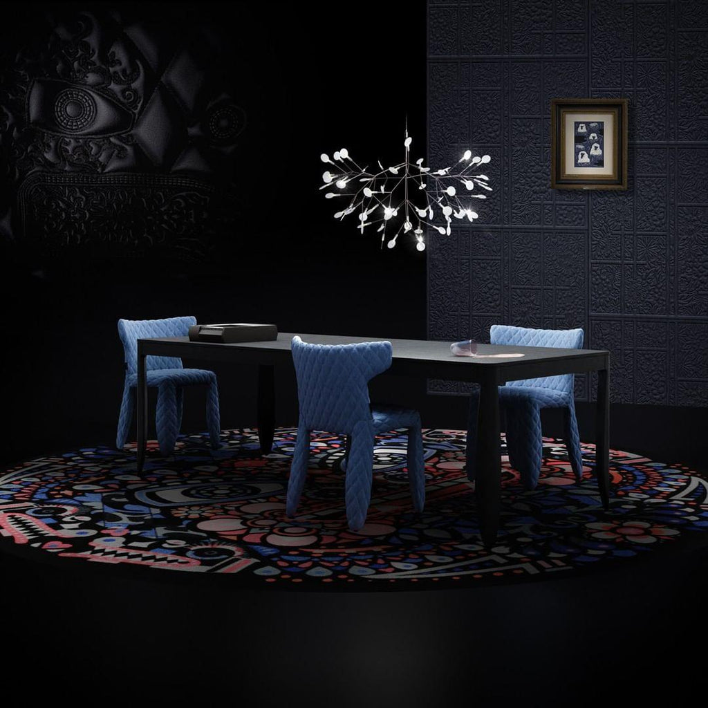 Glimmer | Firefly LED Chandelier, Modern Branch Chandelier, Dimmable Black Ceiling Light for Dining Room