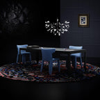 Glimmer | Firefly LED Chandelier, Modern Branch Chandelier, Dimmable Black Ceiling Light for Dining Room