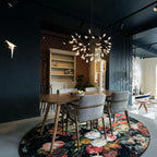 Glimmer | Firefly LED Chandelier, Modern Branch Chandelier, Dimmable Black Ceiling Light for Dining Room