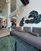 Glimmer | Firefly LED Chandelier, Modern Branch Chandelier, Dimmable Black Ceiling Light for Dining Room