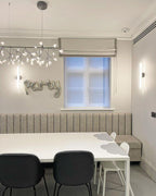 Glimmer | Firefly LED Chandelier, Modern Branch Chandelier, Dimmable Black Ceiling Light for Dining Room