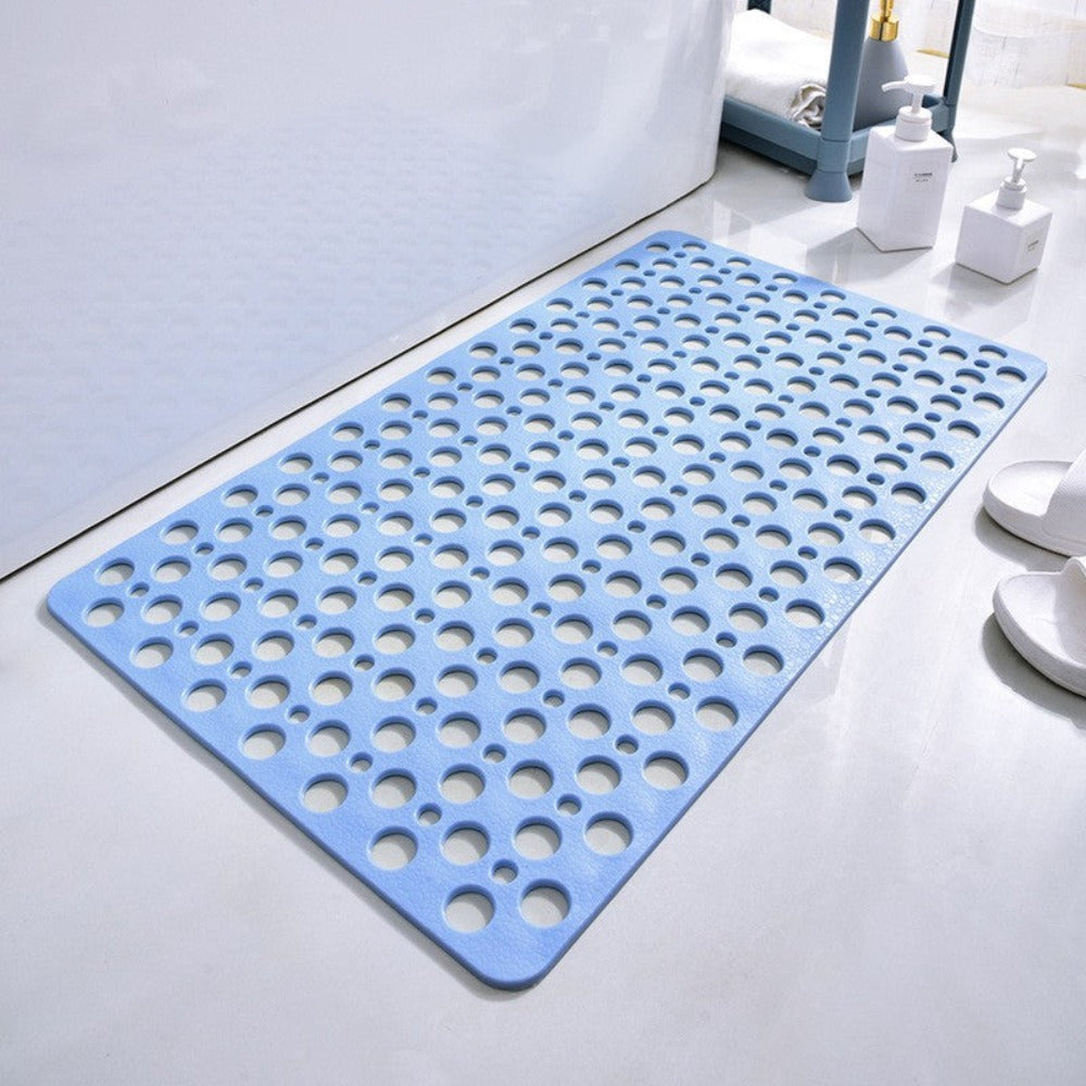 Secure | Non Slip Shower Mat, Suction Cup Bathtub Mat with Drain Holes, Anti Slip Bath Mat