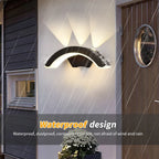 StormLite | Outdoor Wall Light, IP66 Waterproof LED Exterior Wall Lamp, Modern Black Porch Light