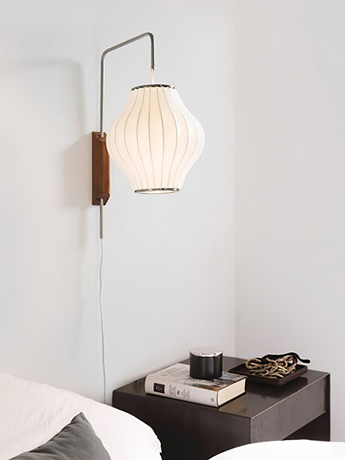 Bubble Ball | Plug In Wall Sconce, Mid Century Swivel Wall Lamp, Globe Bedside Reading Light