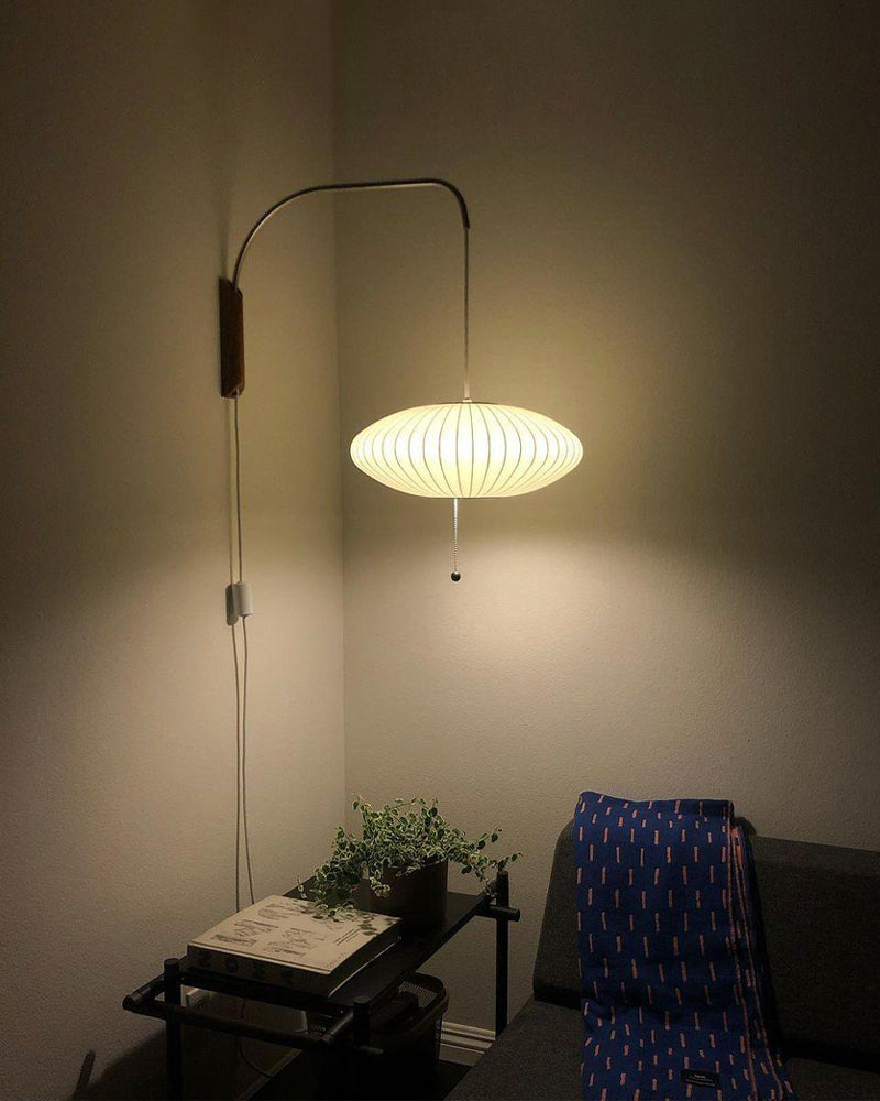 Bubble Ball | Plug In Wall Sconce, Mid Century Swivel Wall Lamp, Globe Bedside Reading Light