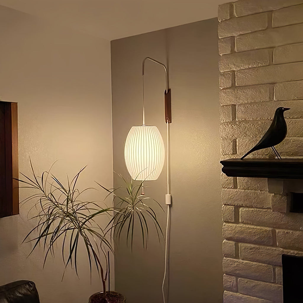 Bubble Ball | Plug In Wall Sconce, Mid Century Swivel Wall Lamp, Globe Bedside Reading Light