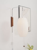 Bubble Ball | Plug In Wall Sconce, Mid Century Swivel Wall Lamp, Globe Bedside Reading Light