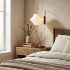 Bubble Ball | Plug In Wall Sconce, Mid Century Swivel Wall Lamp, Globe Bedside Reading Light