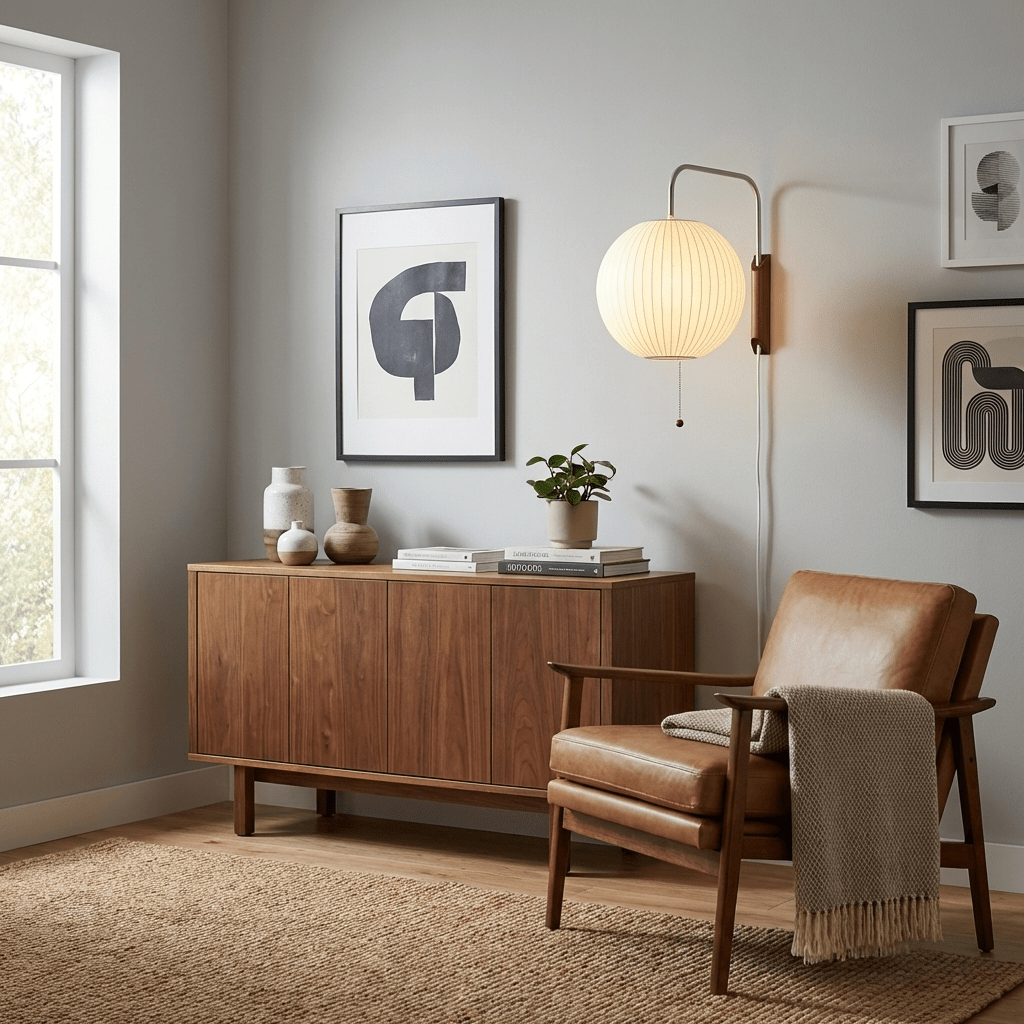 Bubble Ball | Plug In Wall Sconce, Mid Century Swivel Wall Lamp, Globe Bedside Reading Light
