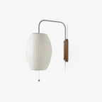 Bubble Ball | Plug In Wall Sconce, Mid Century Swivel Wall Lamp, Globe Bedside Reading Light