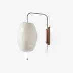 Bubble Ball | Plug In Wall Sconce, Mid Century Swivel Wall Lamp, Globe Bedside Reading Light