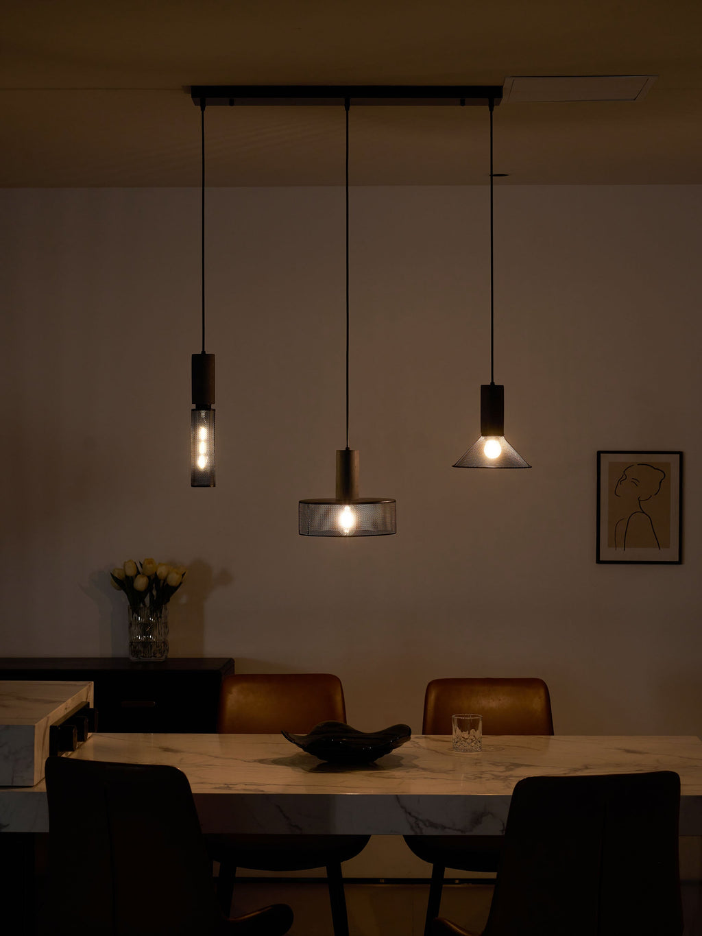 Concrete | Industrial Pendant Light, Cement Hanging Lamp for Kitchen Island, Dining Table and Bar
