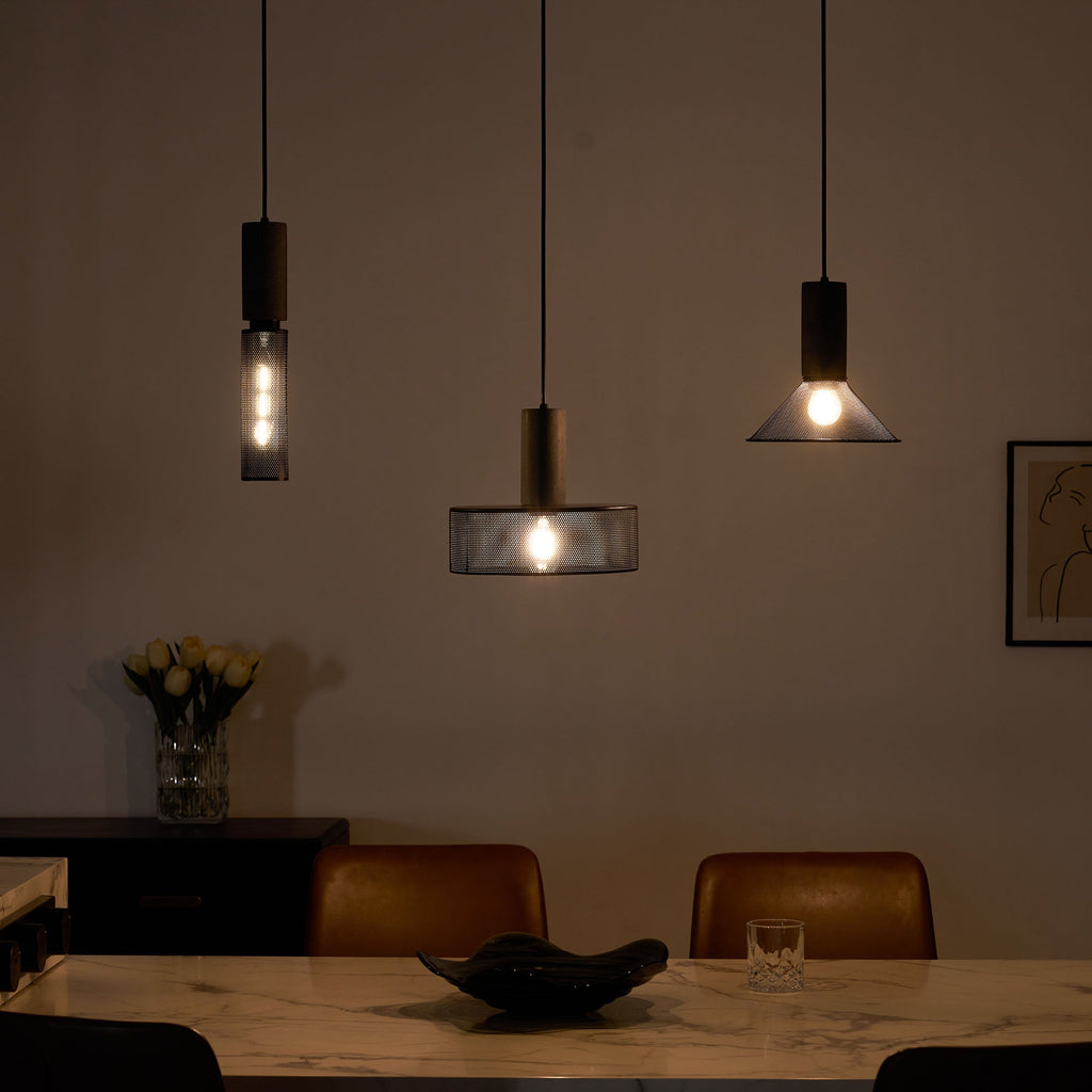 Concrete | Industrial Pendant Light, Cement Hanging Lamp for Kitchen Island, Dining Table and Bar