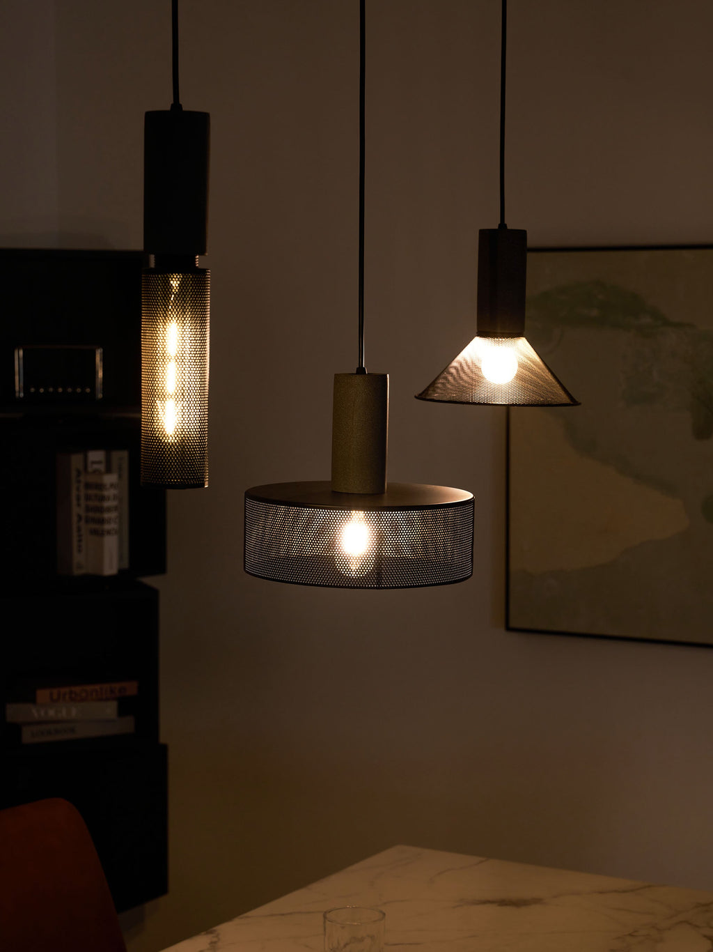 Concrete | Industrial Pendant Light, Cement Hanging Lamp for Kitchen Island, Dining Table and Bar