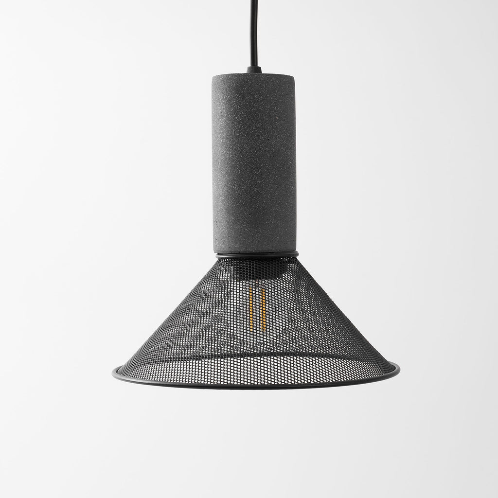 Concrete | Industrial Pendant Light, Cement Hanging Lamp for Kitchen Island, Dining Table and Bar