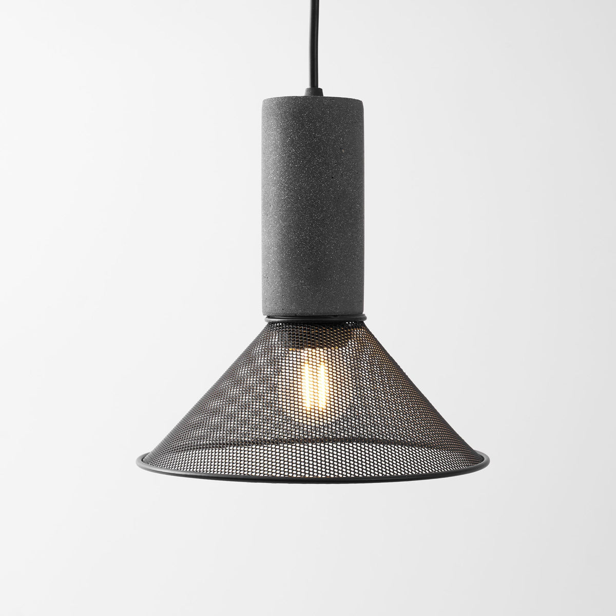 Concrete | Industrial Pendant Light, Cement Hanging Lamp for Kitchen Island, Dining Table and Bar