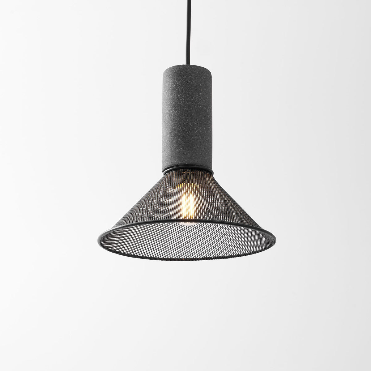 Concrete | Industrial Pendant Light, Cement Hanging Lamp for Kitchen Island, Dining Table and Bar