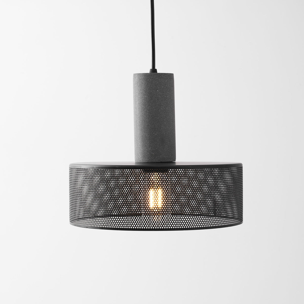 Concrete | Industrial Pendant Light, Cement Hanging Lamp for Kitchen Island, Dining Table and Bar