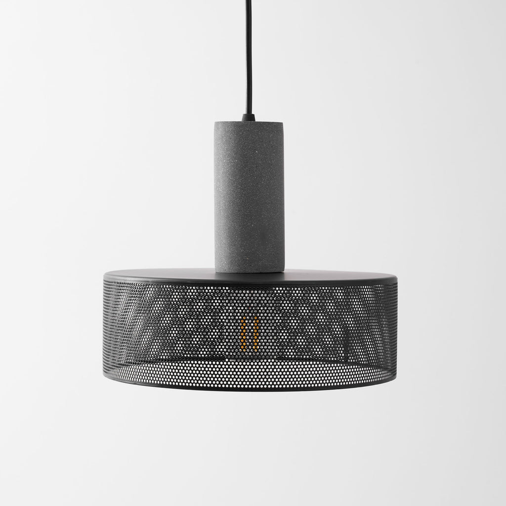 Concrete | Industrial Pendant Light, Cement Hanging Lamp for Kitchen Island, Dining Table and Bar