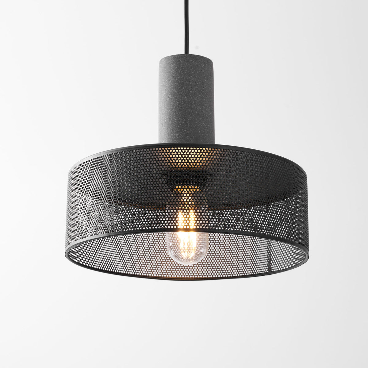 Concrete | Industrial Pendant Light, Cement Hanging Lamp for Kitchen Island, Dining Table and Bar