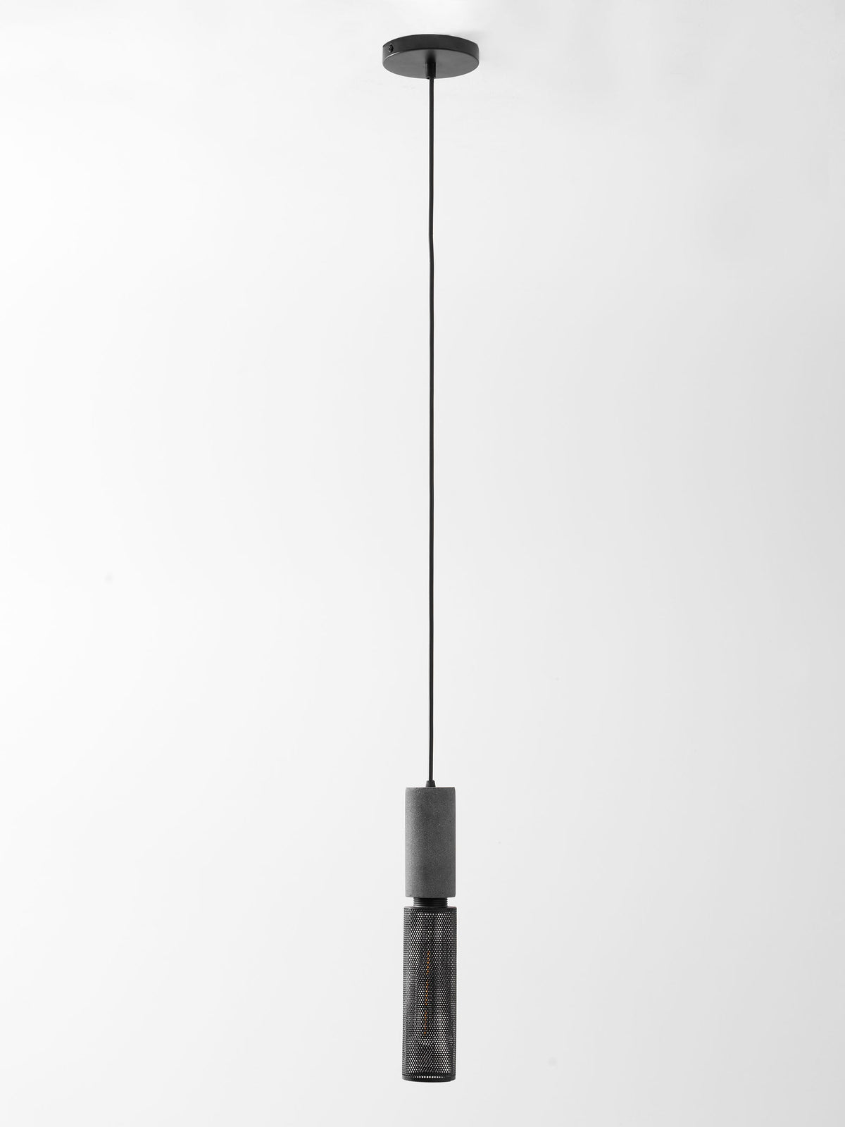 Concrete | Industrial Pendant Light, Cement Hanging Lamp for Kitchen Island, Dining Table and Bar