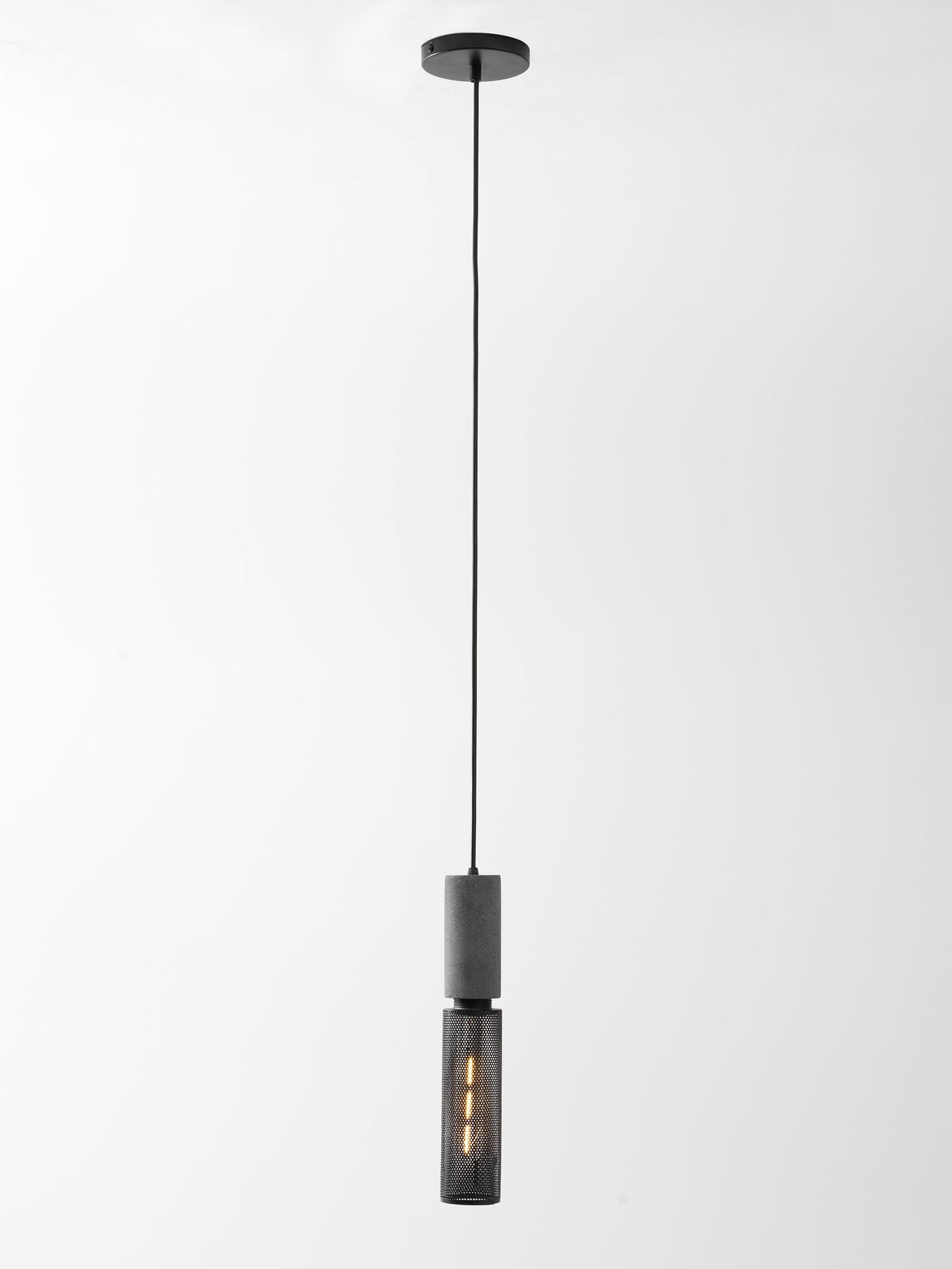 Concrete | Industrial Pendant Light, Cement Hanging Lamp for Kitchen Island, Dining Table and Bar