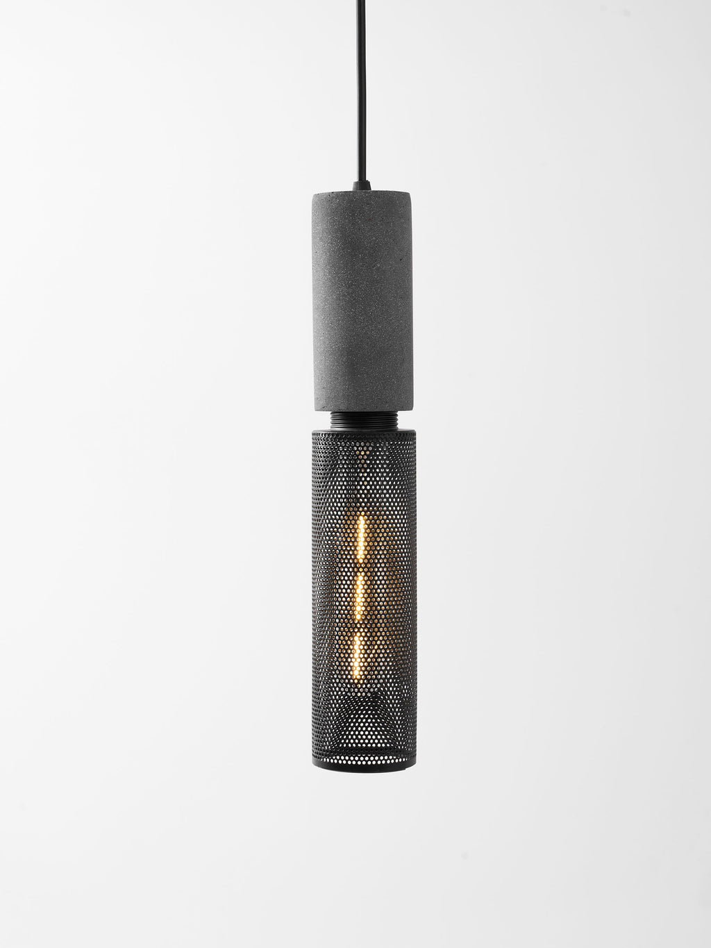 Concrete | Industrial Pendant Light, Cement Hanging Lamp for Kitchen Island, Dining Table and Bar