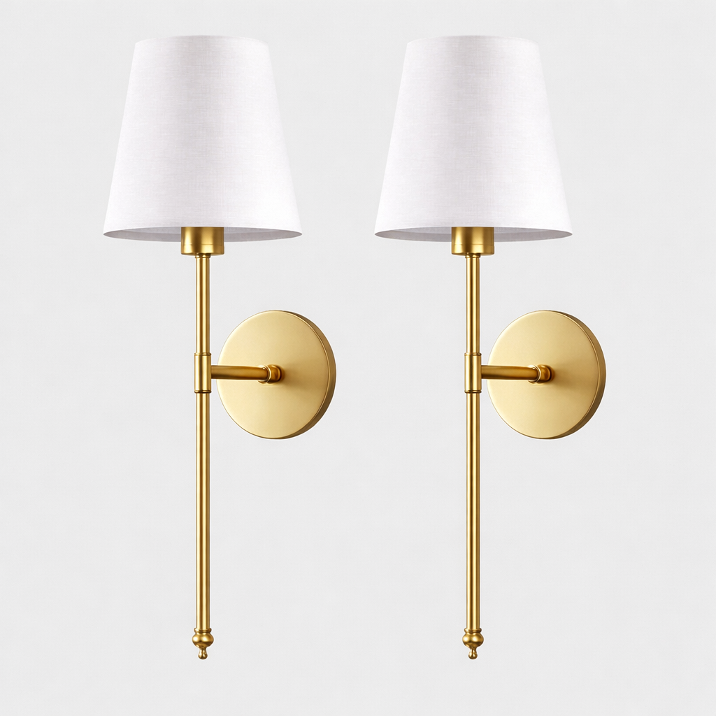 Stockholm | Set of 2 Rechargeable Wall Sconces, Peel and Stick Bedroom Lights