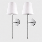 Stockholm | Set of 2 Rechargeable Wall Sconces, Peel and Stick Bedroom Lights