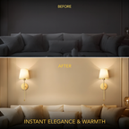 Stockholm | Set of 2 Rechargeable Wall Sconces, Peel and Stick Bedroom Lights