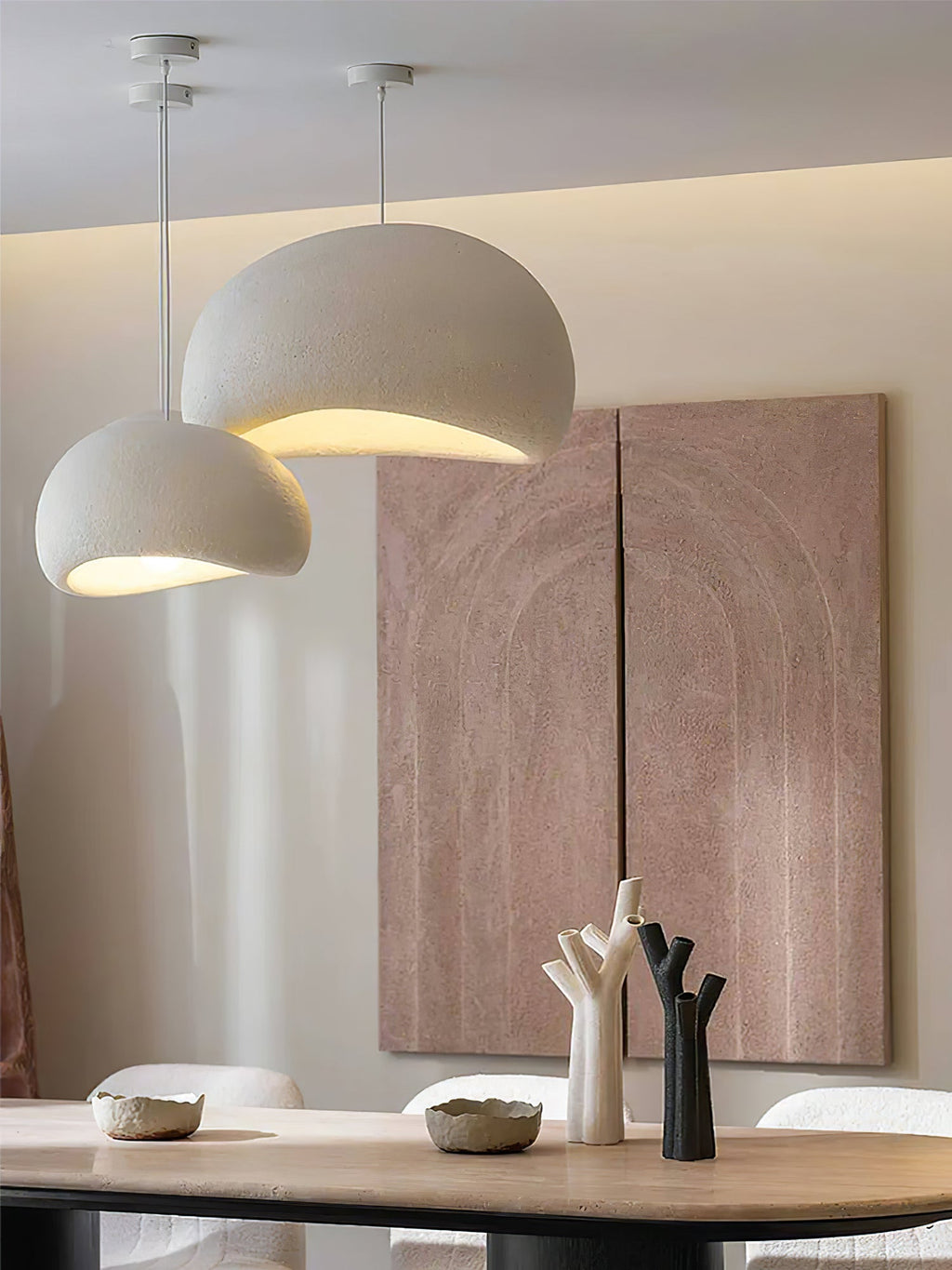 Nubia | Cloud Pendant Light, Sculptural Sphere Chandelier, Organic Hanging Lamp for Bedroom and Living Room