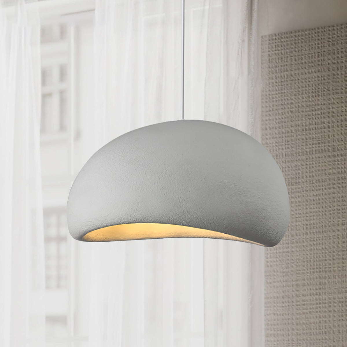 Nubia | Cloud Pendant Light, Sculptural Sphere Chandelier, Organic Hanging Lamp for Bedroom and Living Room