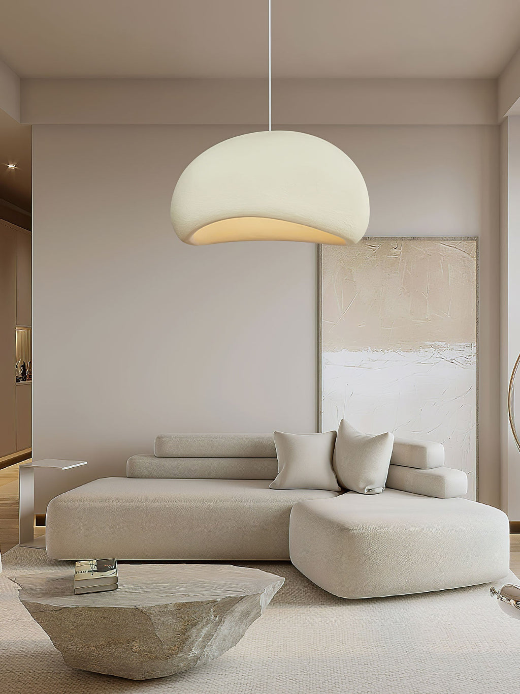 Nubia | Cloud Pendant Light, Sculptural Sphere Chandelier, Organic Hanging Lamp for Bedroom and Living Room