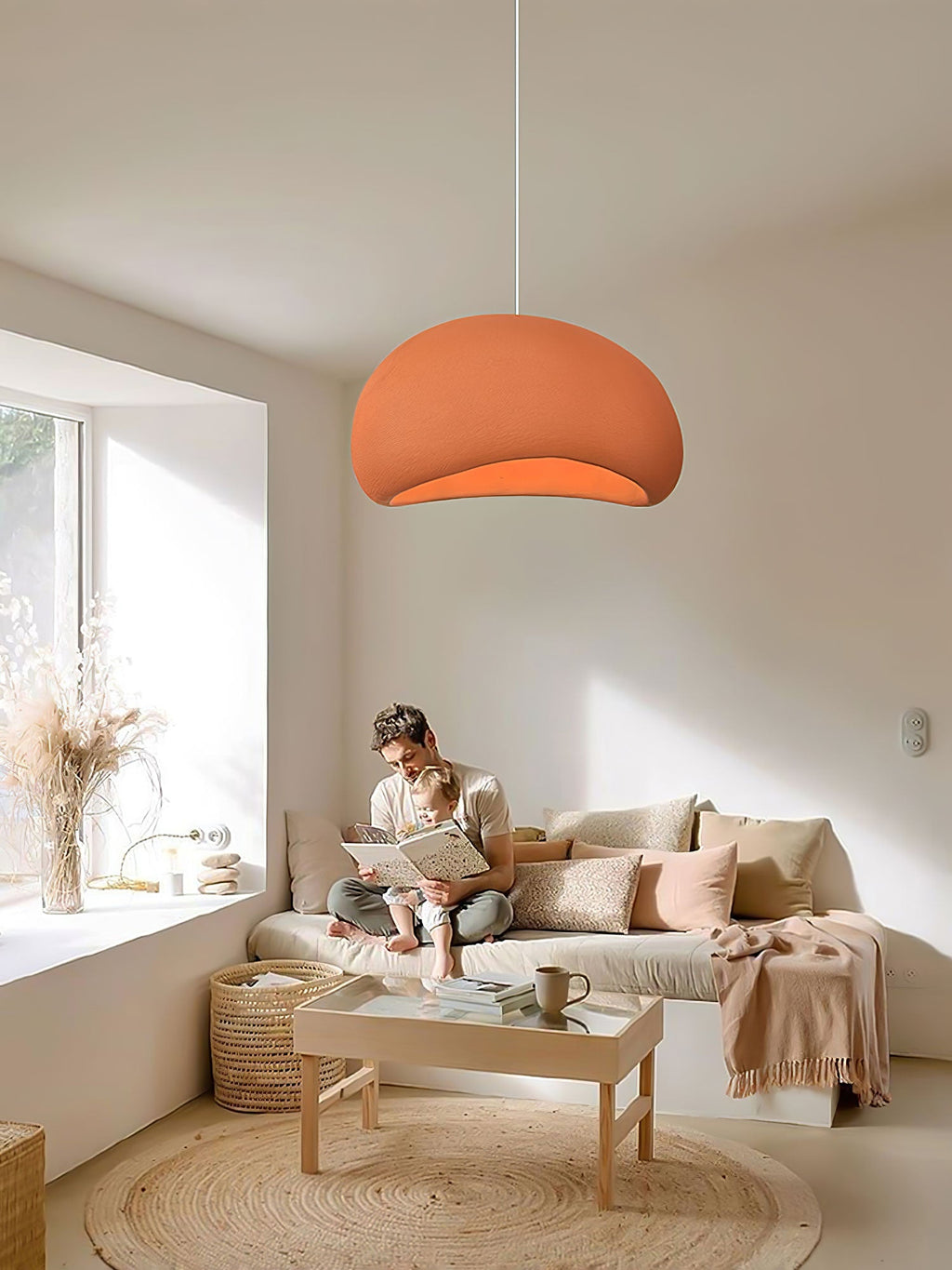Nubia | Cloud Pendant Light, Sculptural Sphere Chandelier, Organic Hanging Lamp for Bedroom and Living Room