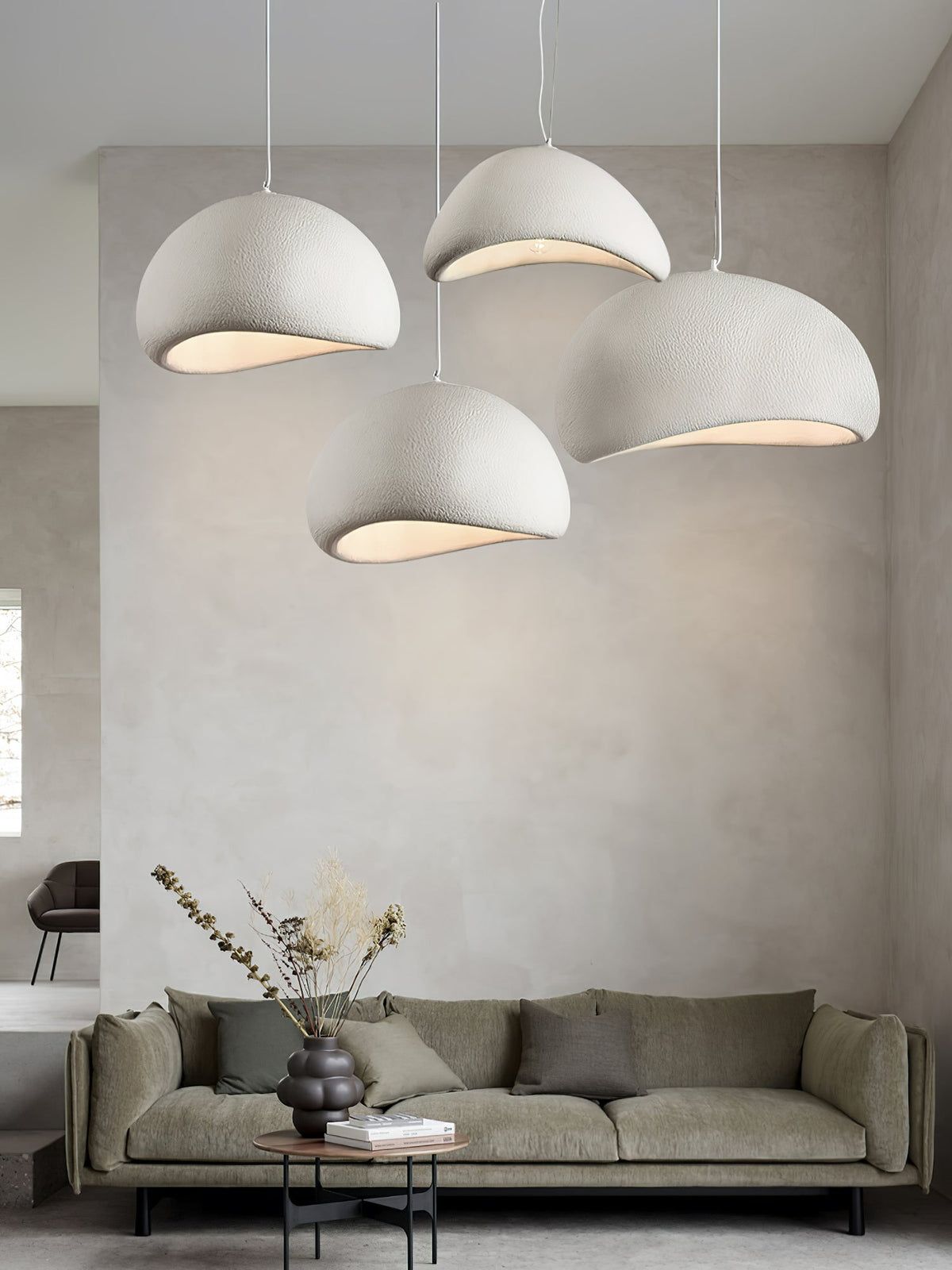 Nubia | Cloud Pendant Light, Sculptural Sphere Chandelier, Organic Hanging Lamp for Bedroom and Living Room