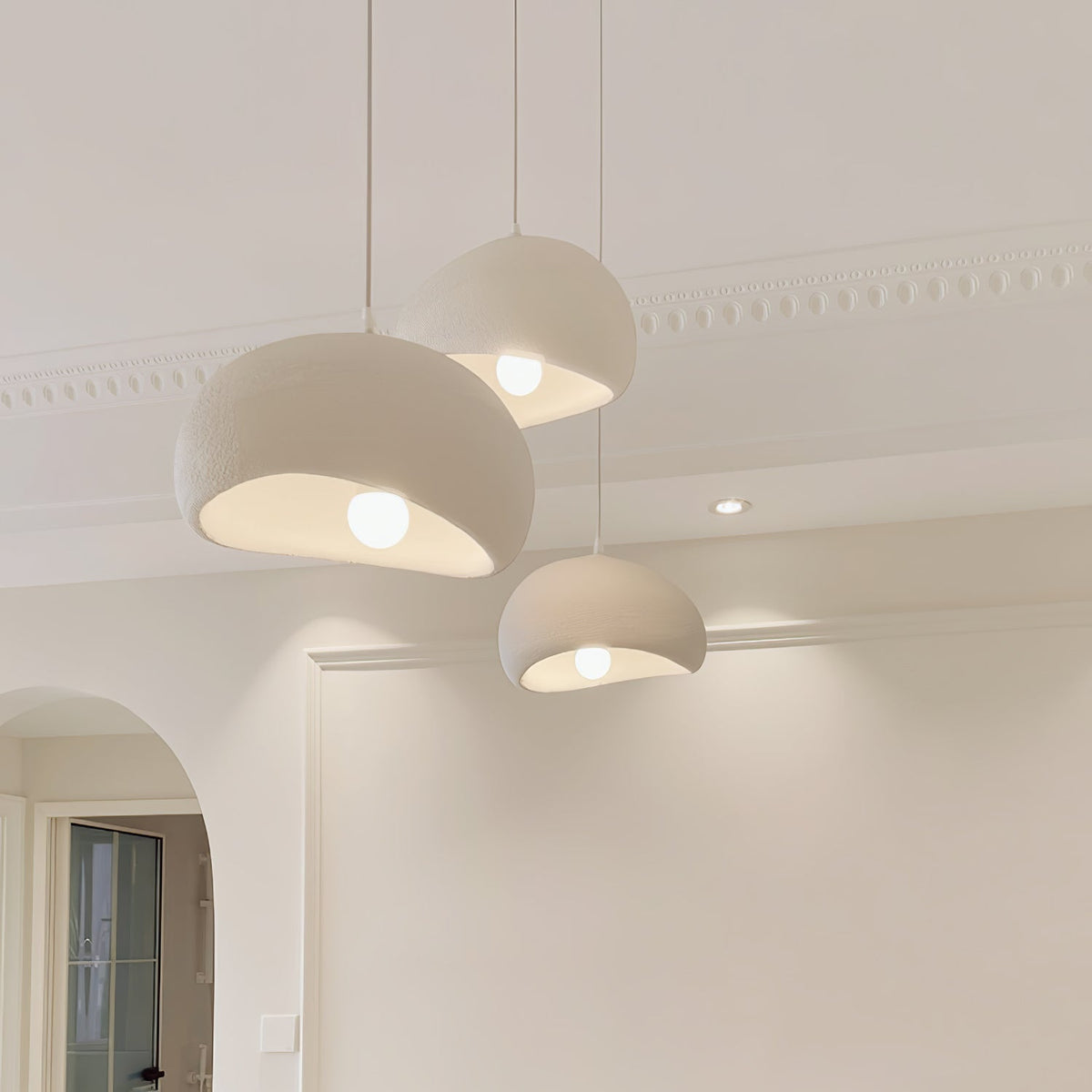 Nubia | Cloud Pendant Light, Sculptural Sphere Chandelier, Organic Hanging Lamp for Bedroom and Living Room